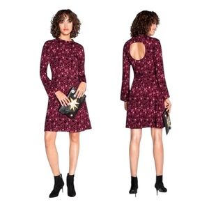 & Other Stories Red Animal Print Mini Dress